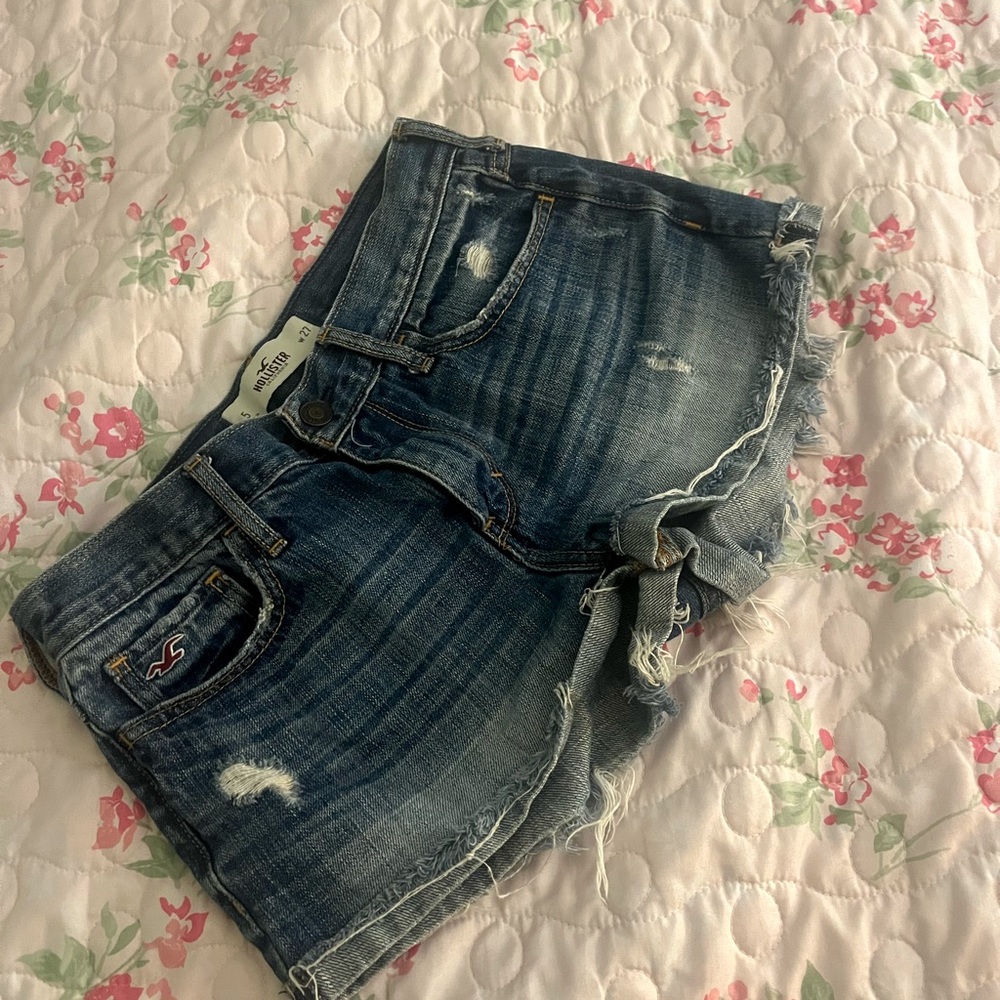 Distressed Denim Shorts|Hollister